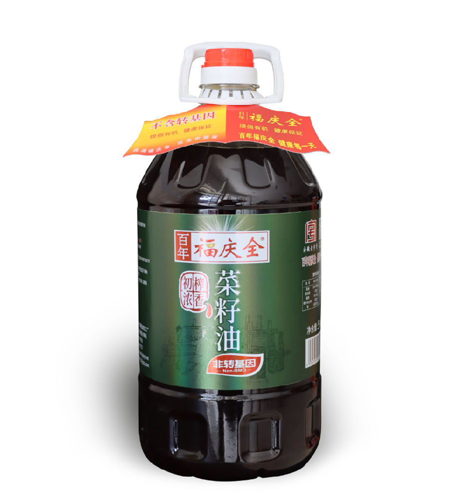 百年福庆全初榨浓香压榨菜籽油5L